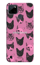 Pink Cats Realme C21Y/C25Y Hard Case Back Cover by Casekaro
