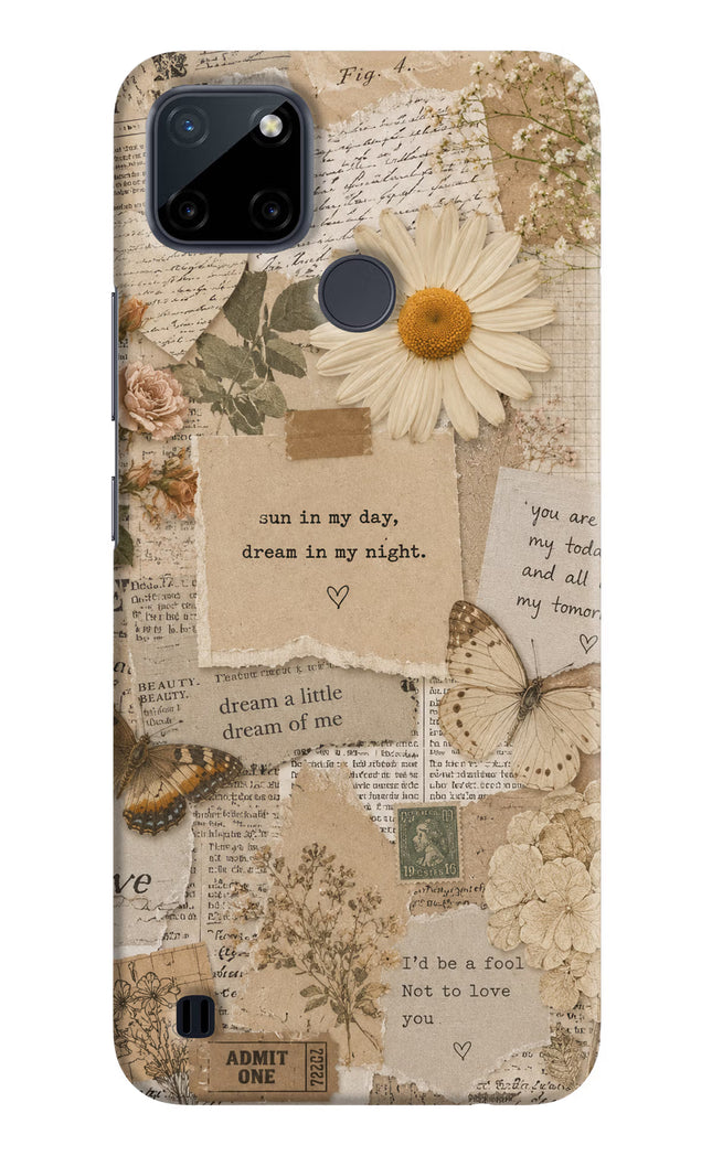 Vintage case Realme C21Y/C25Y Hard Case Back Cover by Casekaro