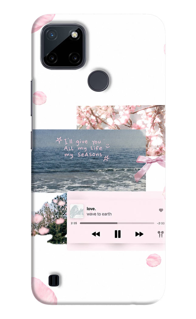 Wave to earth Realme C21Y/C25Y Hard Case Back Cover by Casekaro