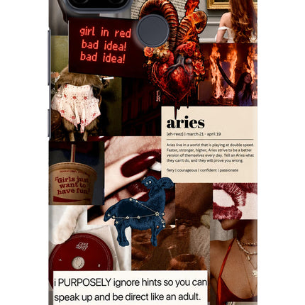 Zodiac Aries Realme C21Y/C25Y Hard Case Back Cover by Casekaro