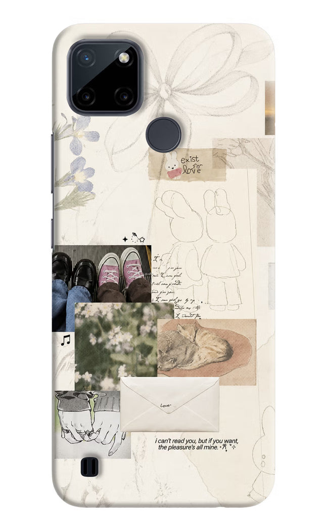 Soft Aesthetic Realme C21Y/C25Y Hard Case Back Cover by Casekaro