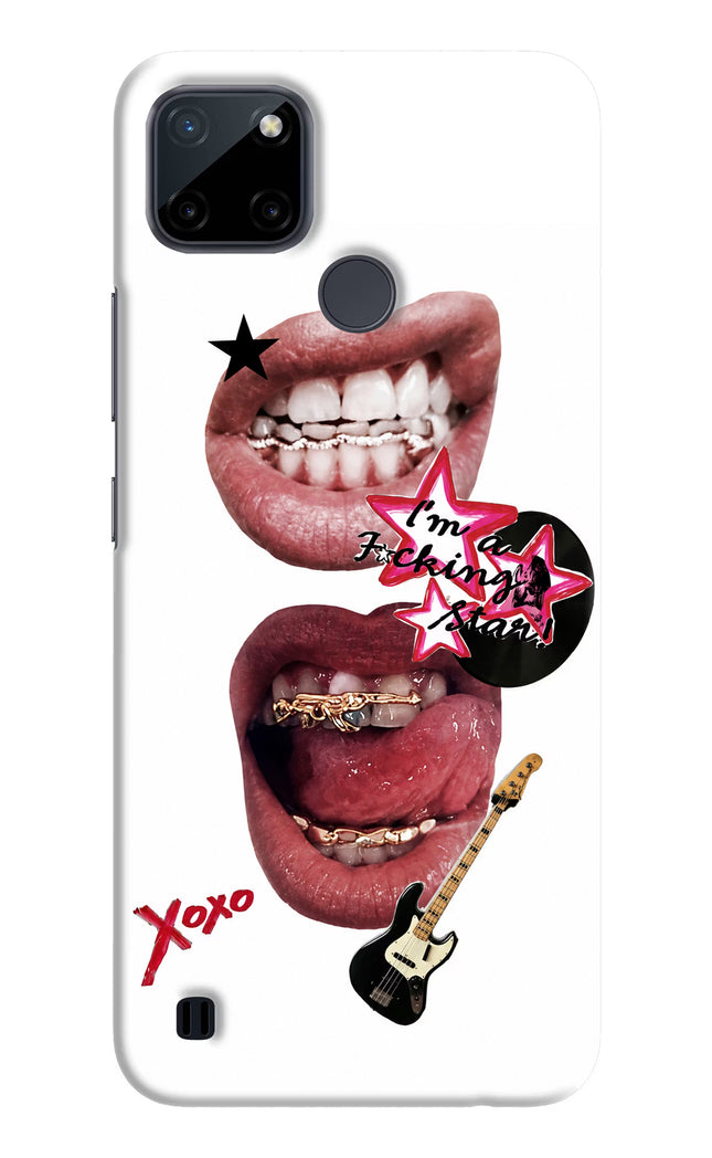 Rockstar Realme C21Y/C25Y Hard Case Back Cover by Casekaro