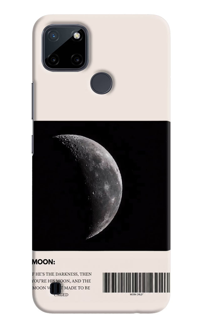 Moon Phase Realme C21Y/C25Y Hard Case Back Cover by Casekaro