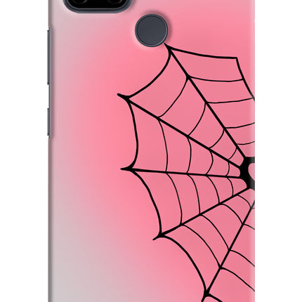 Pink Web Realme C21Y/C25Y Hard Case Back Cover by Casekaro