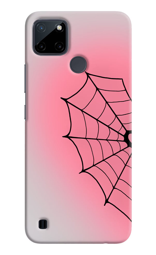 Pink Web Realme C21Y/C25Y Hard Case Back Cover by Casekaro
