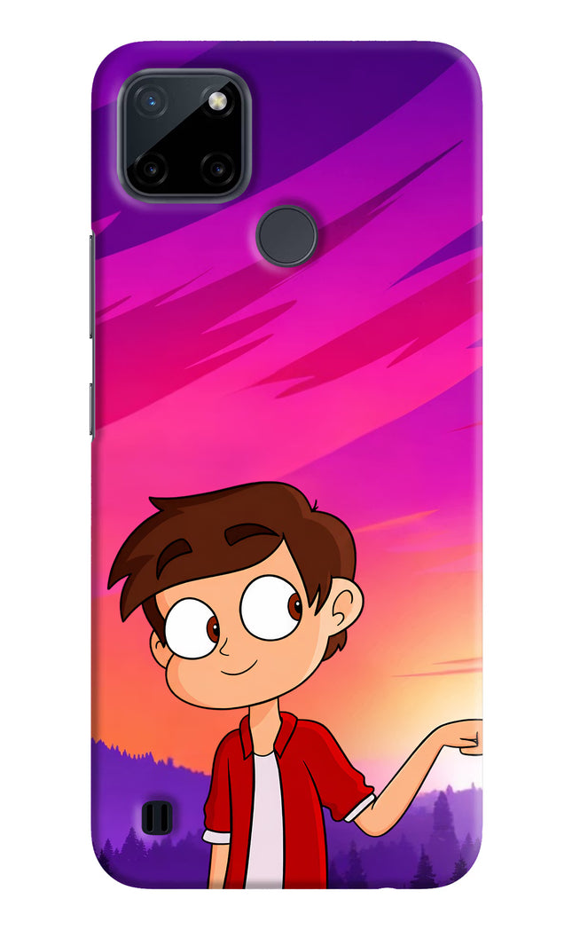 Marco Sunset Realme C21Y/C25Y Hard Case Back Cover by Casekaro