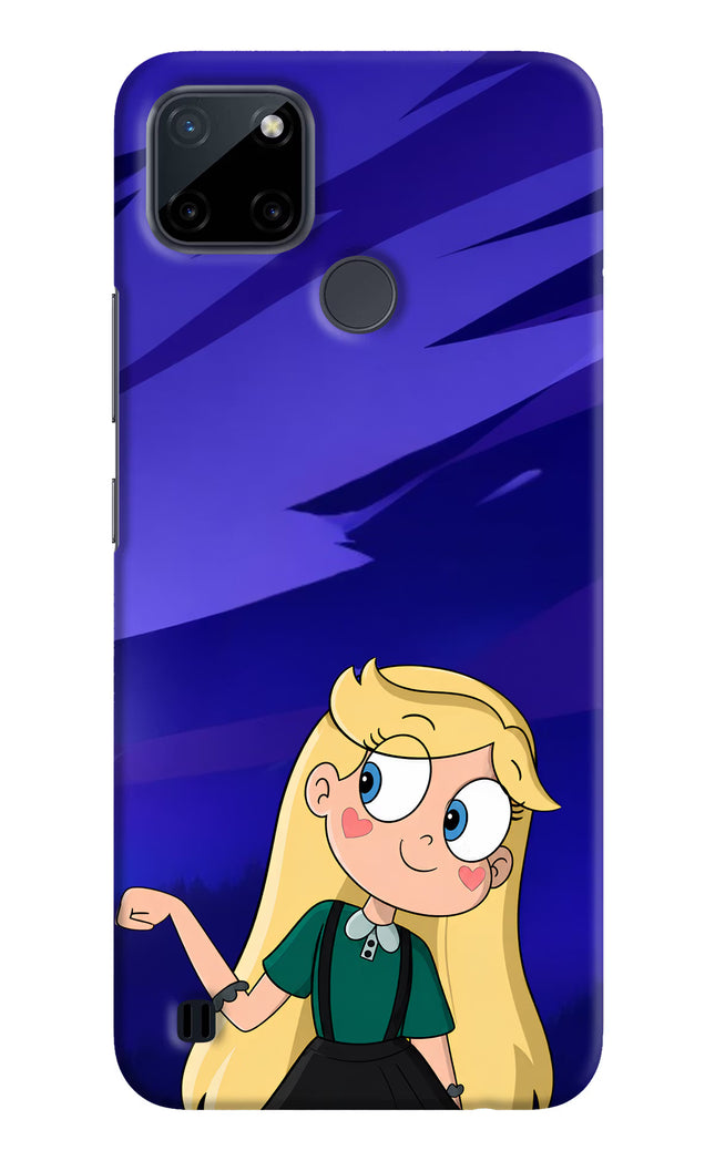 Star Glow Realme C21Y/C25Y Hard Case Back Cover by Casekaro