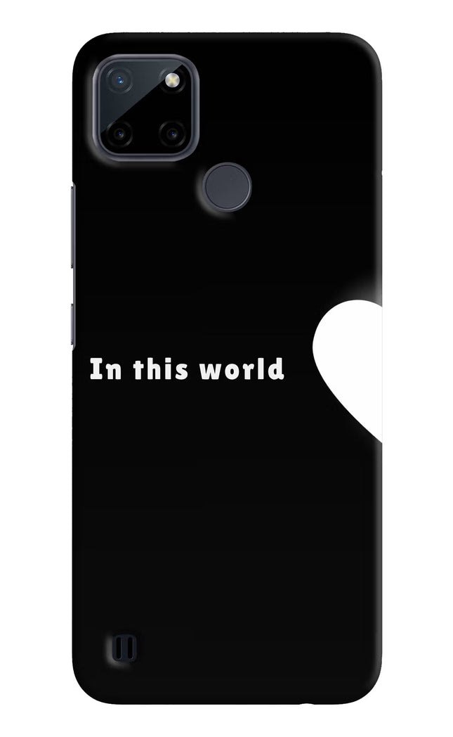 This World Realme C21Y/C25Y Hard Case Back Cover by Casekaro