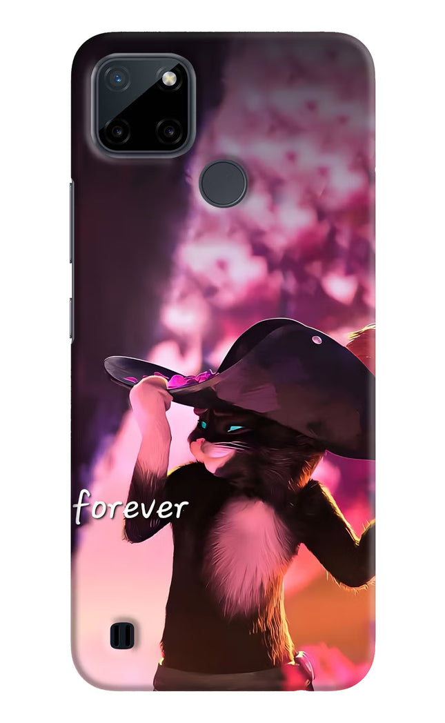 Forever Cat Realme C21Y/C25Y Hard Case Back Cover by Casekaro
