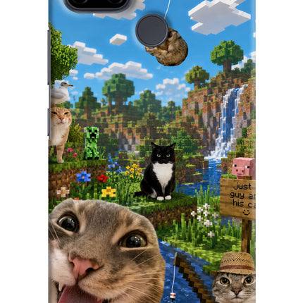 Minecraft Cat Chaos Realme C21Y/C25Y Hard Case Back Cover by Casekaro