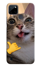 Silly Cat Call Realme C21Y/C25Y Hard Case Back Cover by Casekaro