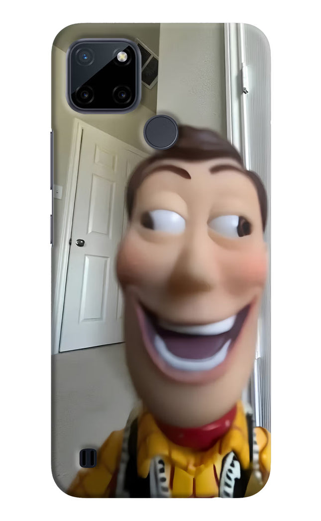 Side Eye Woody Realme C21Y/C25Y Hard Case Back Cover by Casekaro
