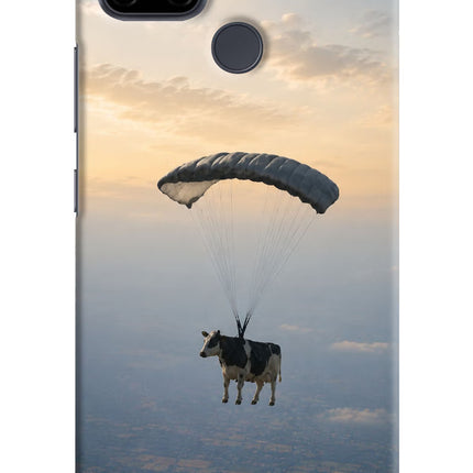 Skydiving Cow Realme C21Y/C25Y Hard Case Back Cover by Casekaro