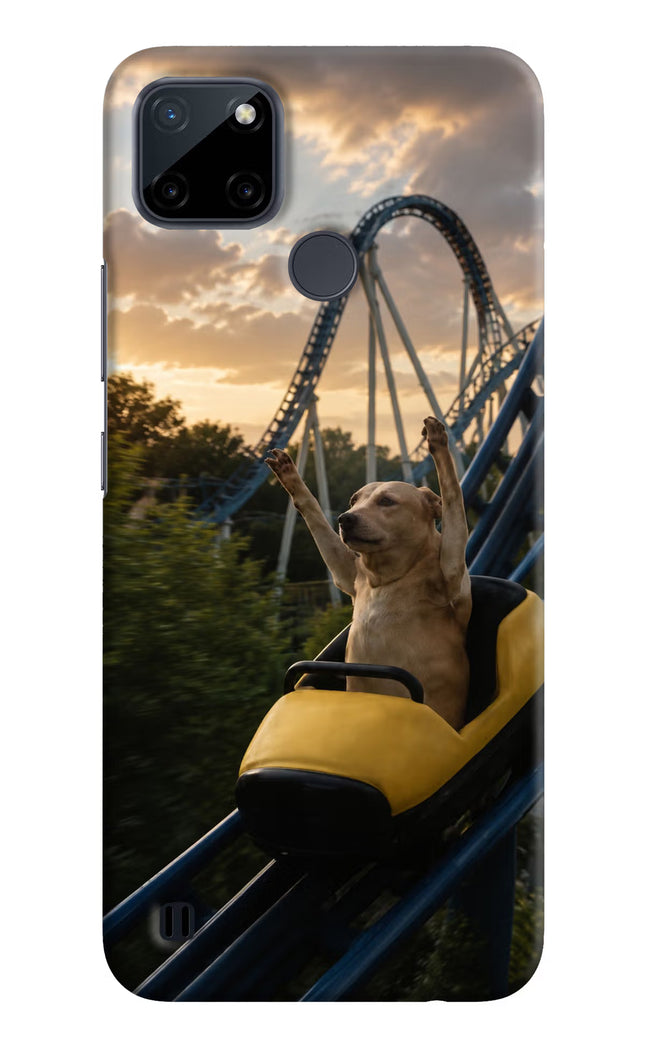 Rollercoaster Dog Realme C21Y/C25Y Hard Case Back Cover by Casekaro