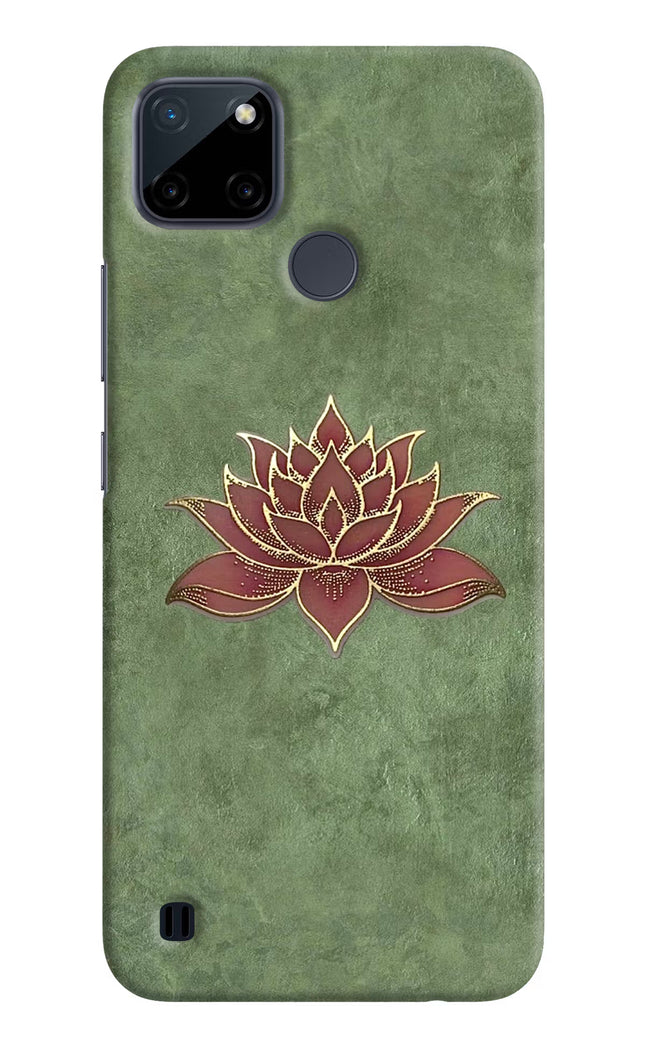 Lotus Grace Realme C21Y/C25Y Hard Case Back Cover by Casekaro