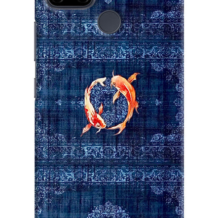 Koi Blue Realme C21Y/C25Y Back Cover