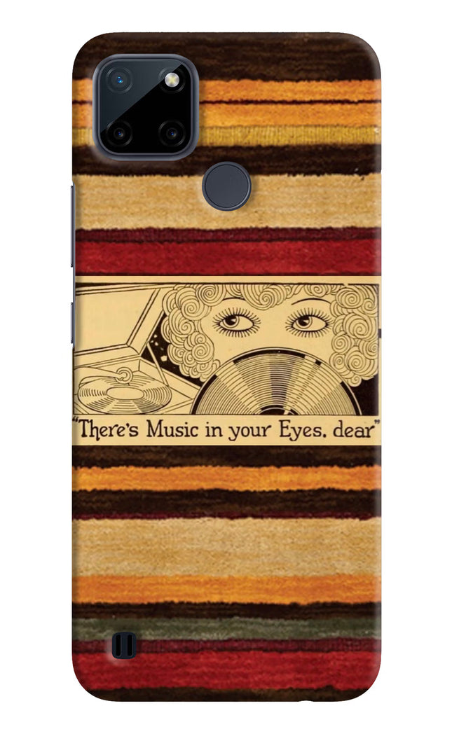 Vinyl Stripes Realme C21Y/C25Y Hard Case Back Cover by Casekaro
