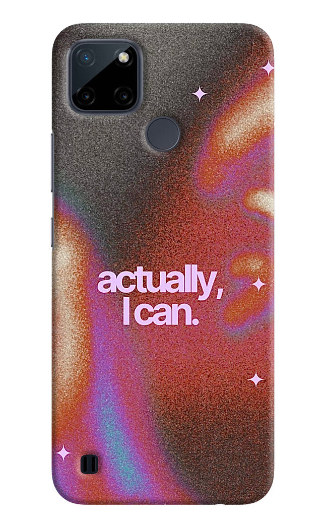 Pink Aura Realme C21Y/C25Y Hard Case Back Cover by Casekaro