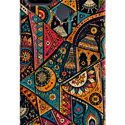 Folk Print Realme C21Y/C25Y Back Cover
