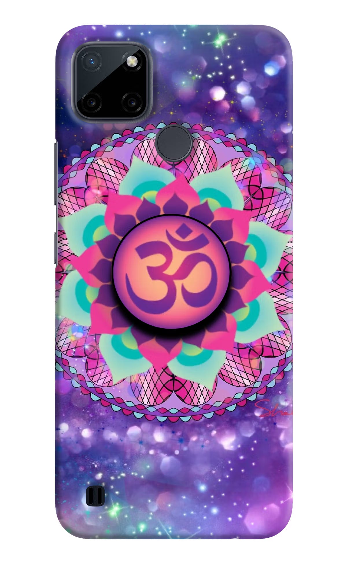 Om Purple Realme C21Y/C25Y Pop Case by Casekaro