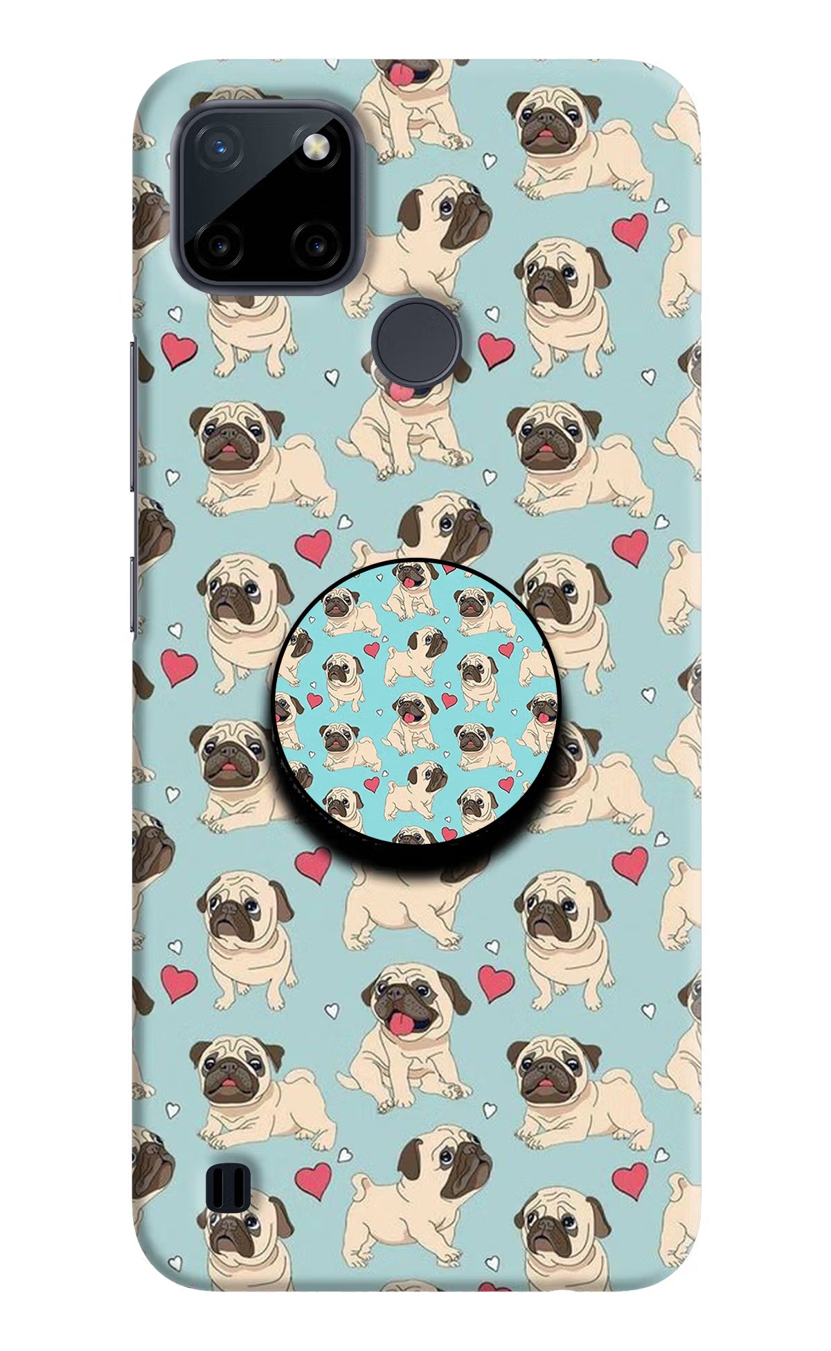 Pug Dog Realme C21Y/C25Y Pop Case by Casekaro
