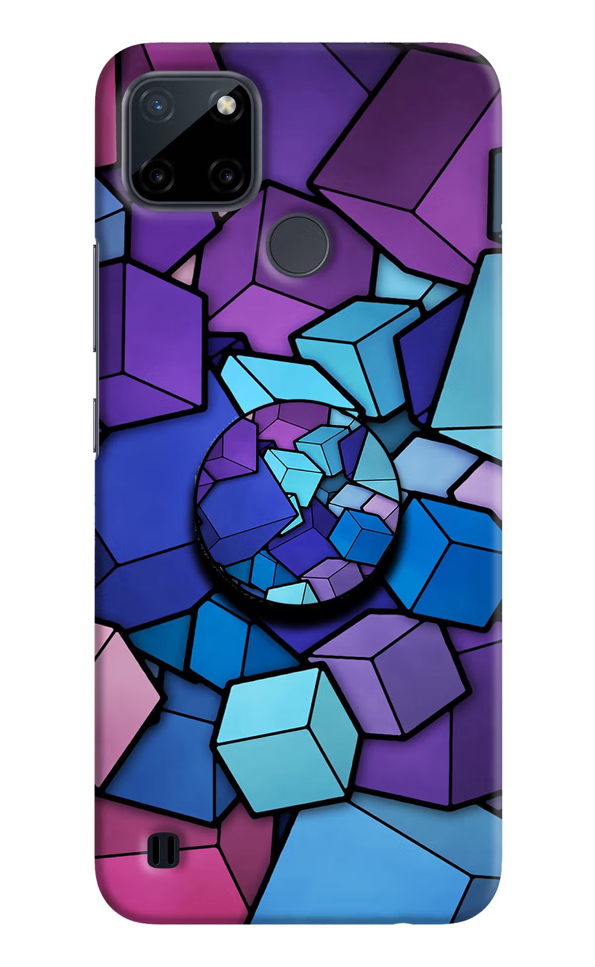 Cubic Abstract Realme C21Y/C25Y Pop Case by Casekaro
