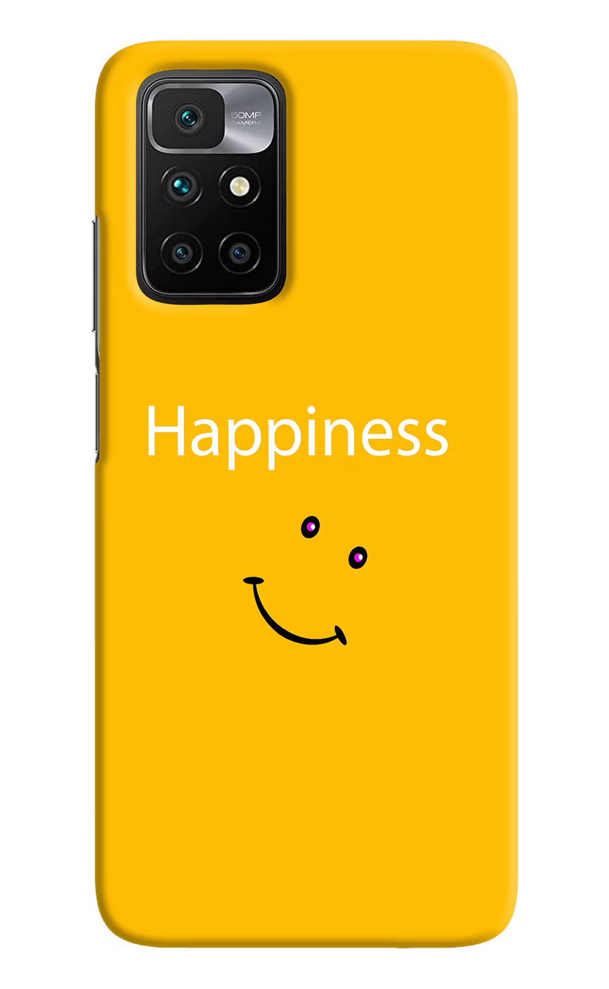 Happiness With Smiley Redmi 10 Prime Hard Case Back Cover by Casekaro