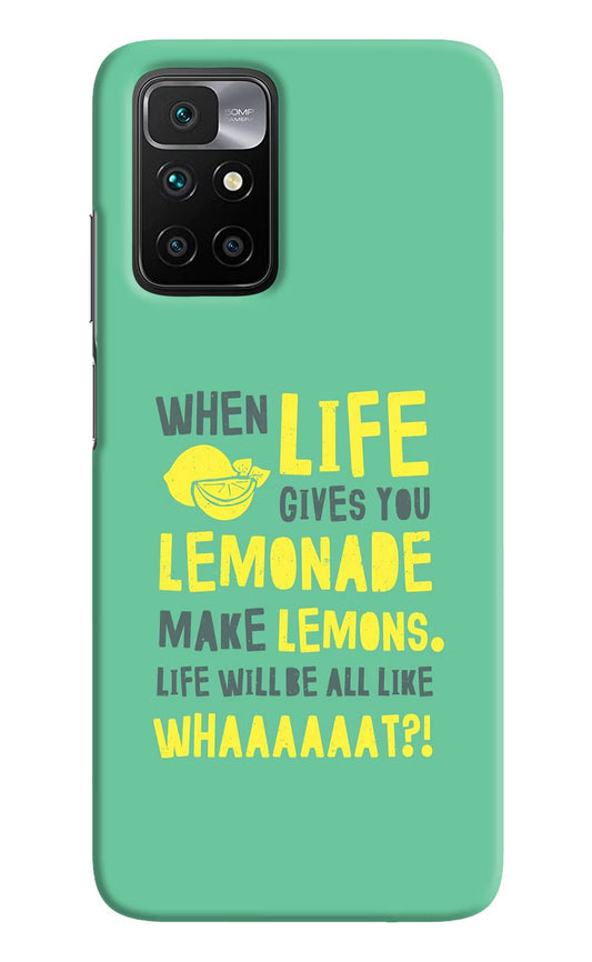 Quote Redmi 10 Prime Hard Case Back Cover by Casekaro