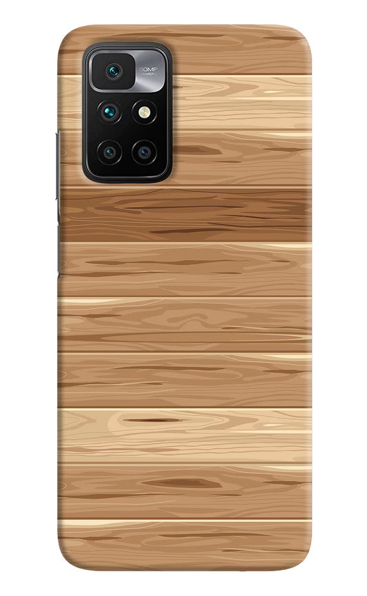 Wooden Vector Redmi 10 Prime Hard Case Back Cover by Casekaro