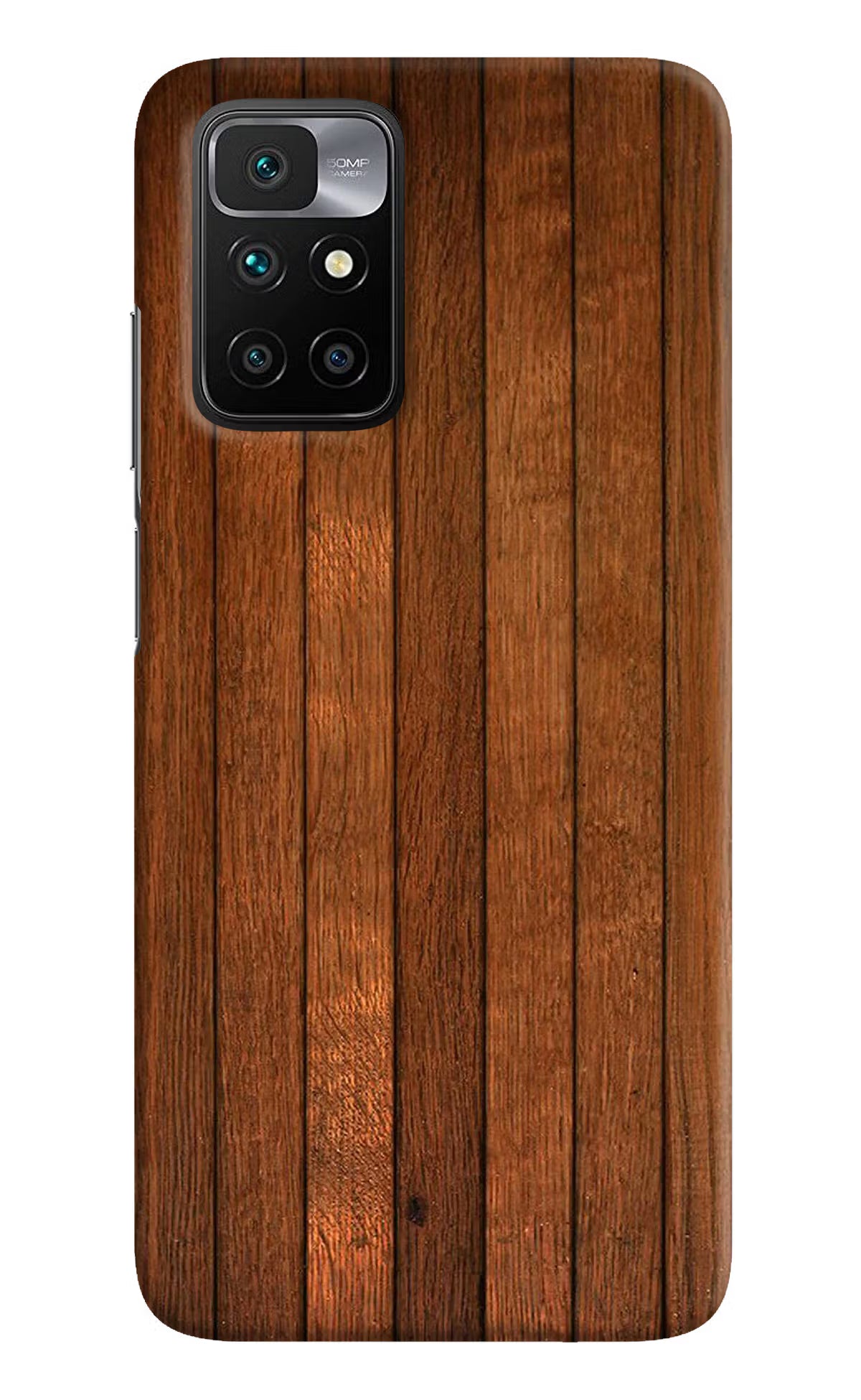 Wooden Artwork Bands Redmi 10 Prime Hard Case Back Cover by Casekaro