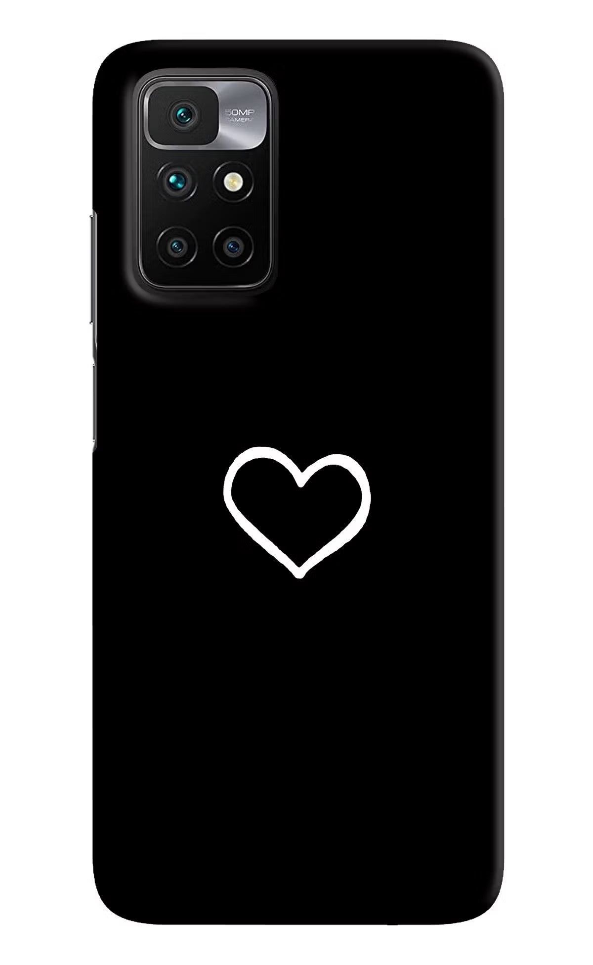 Heart Redmi 10 Prime Hard Case Back Cover by Casekaro