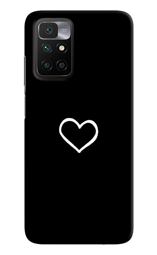 Heart Redmi 10 Prime Hard Case Back Cover by Casekaro