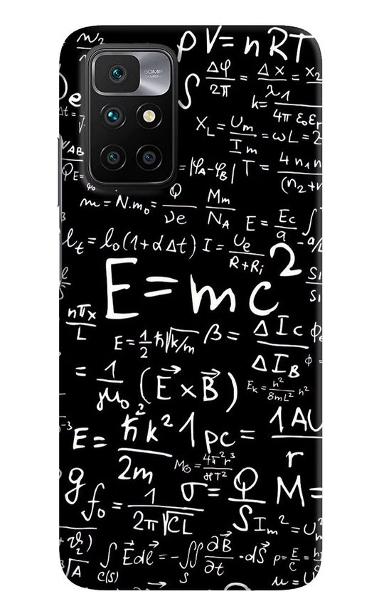 Physics Formula Redmi 10 Prime Hard Case Back Cover by Casekaro