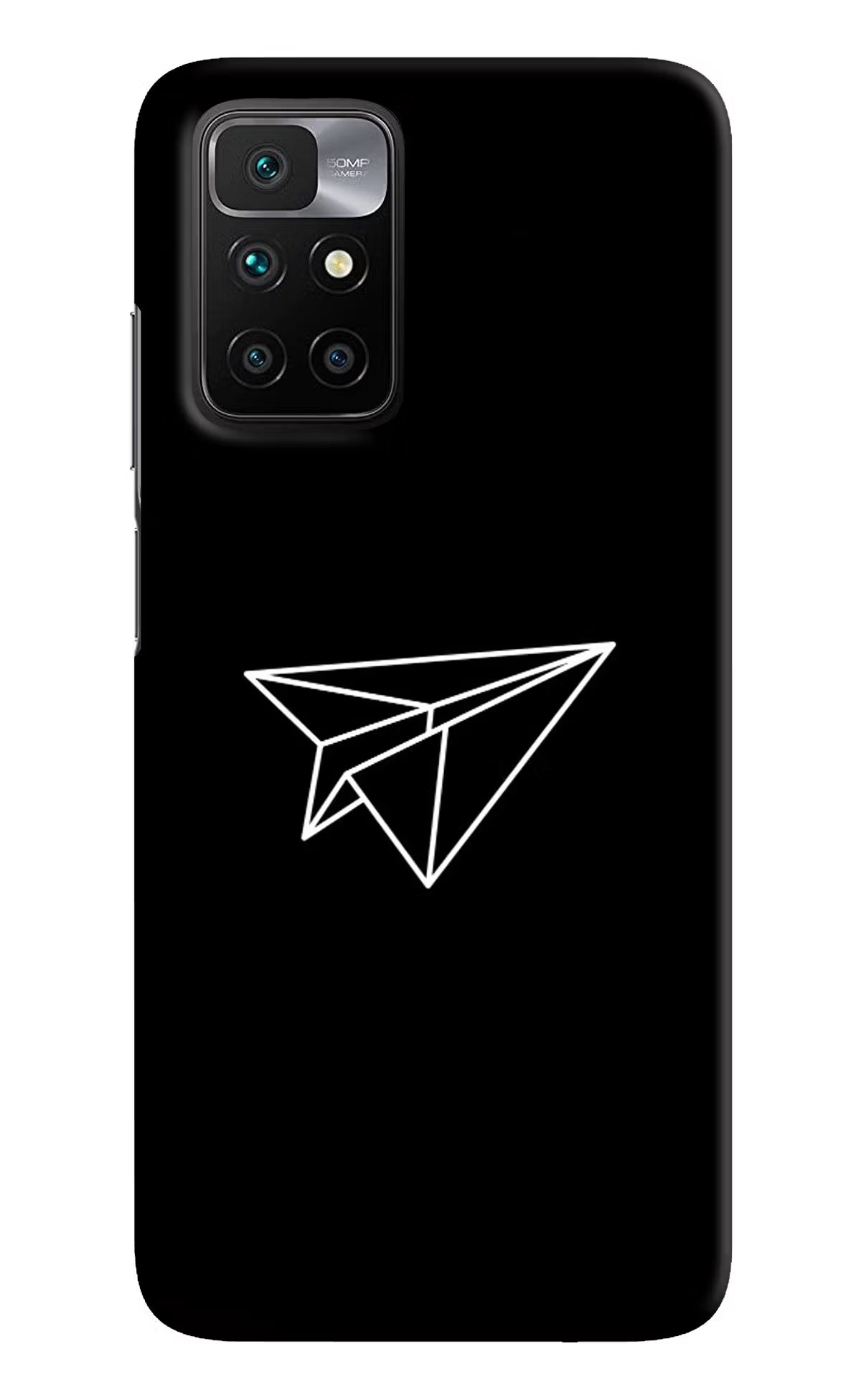 Paper Plane White Redmi 10 Prime Hard Case Back Cover by Casekaro