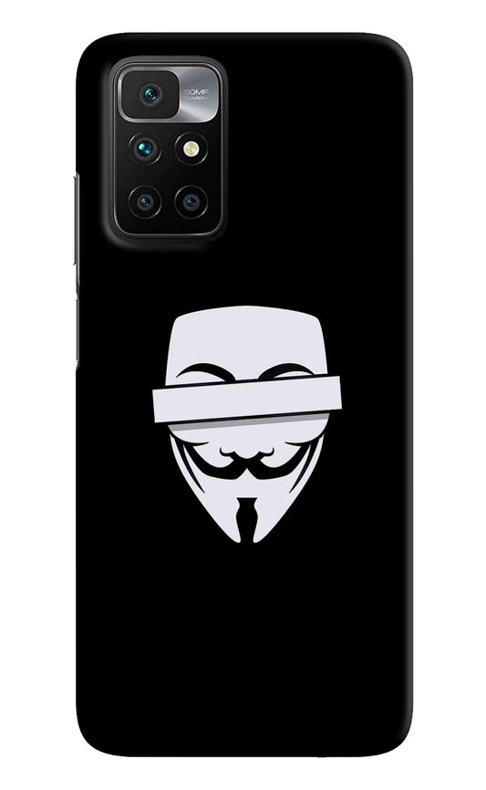 Anonymous Face Redmi 10 Prime Hard Case Back Cover by Casekaro