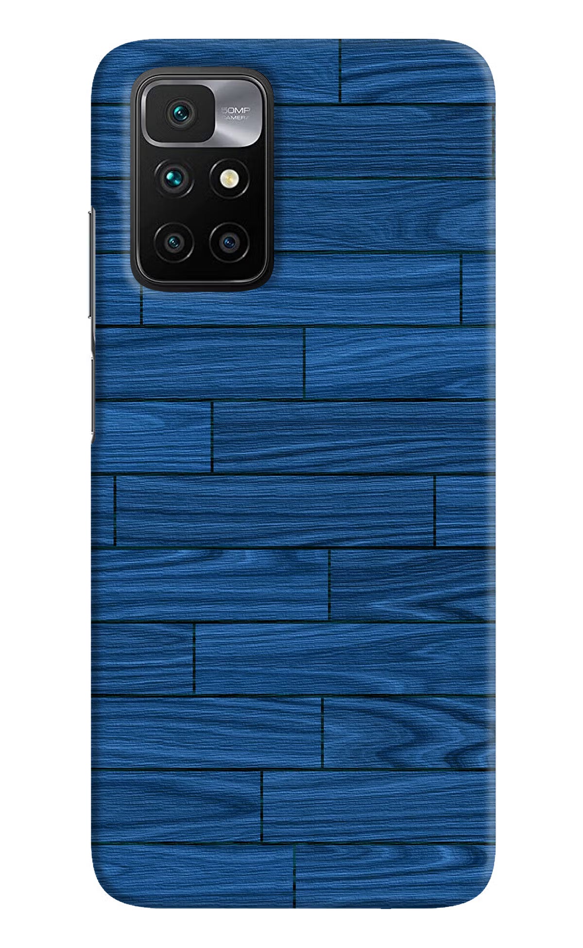 Wooden Texture Redmi 10 Prime Hard Case Back Cover by Casekaro