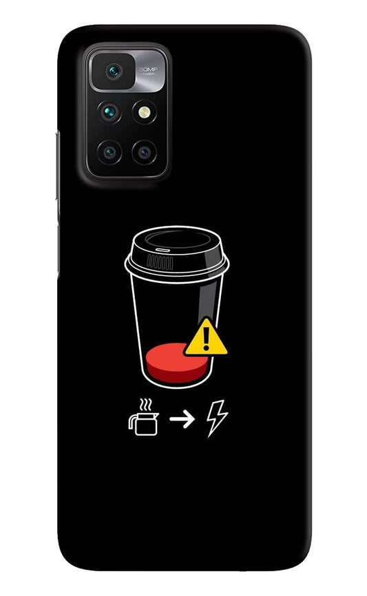 Coffee Redmi 10 Prime Hard Case Back Cover by Casekaro