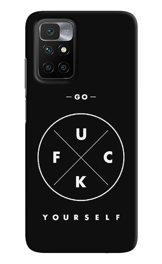 Go Fuck Yourself Redmi 10 Prime Hard Case Back Cover by Casekaro