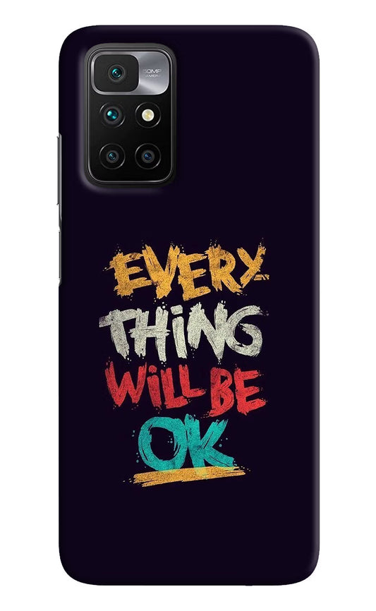 Everything Will Be Ok Redmi 10 Prime Hard Case Back Cover by Casekaro