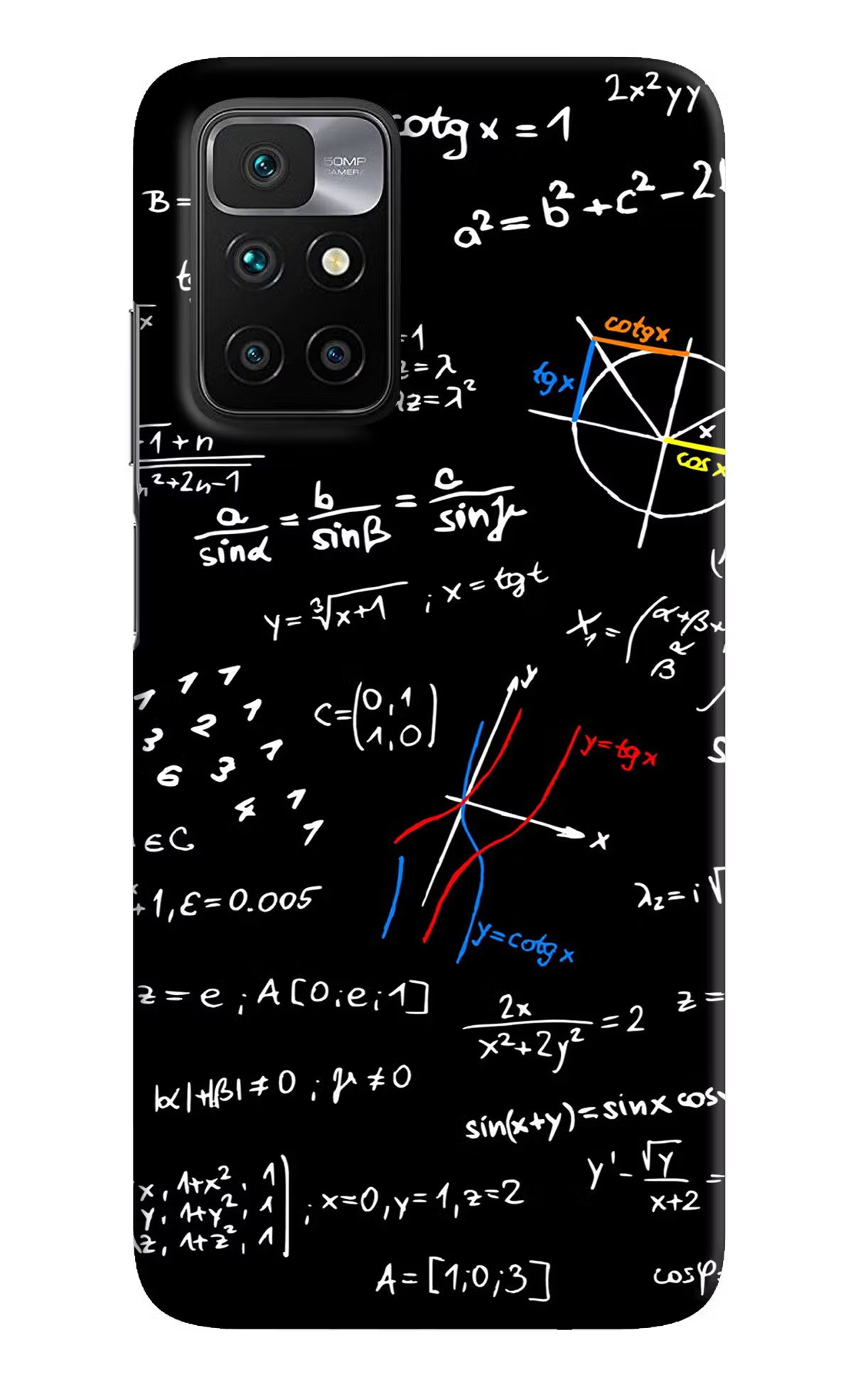Mathematics Formula Redmi 10 Prime Hard Case Back Cover by Casekaro