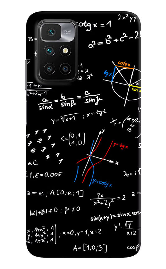 Mathematics Formula Redmi 10 Prime Hard Case Back Cover by Casekaro