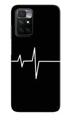 Heart Beats Redmi 10 Prime Hard Case Back Cover by Casekaro