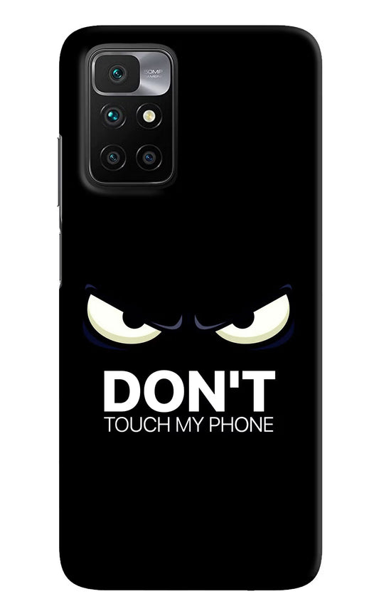 Don'T Touch My Phone Redmi 10 Prime Hard Case Back Cover by Casekaro