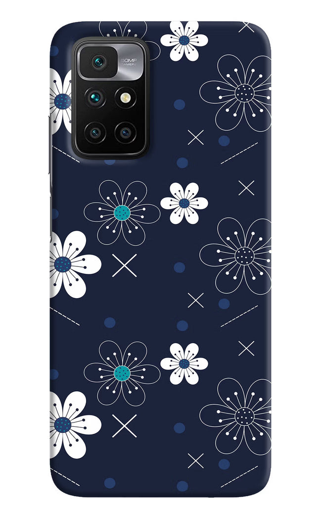 Flowers Redmi 10 Prime Hard Case Back Cover by Casekaro