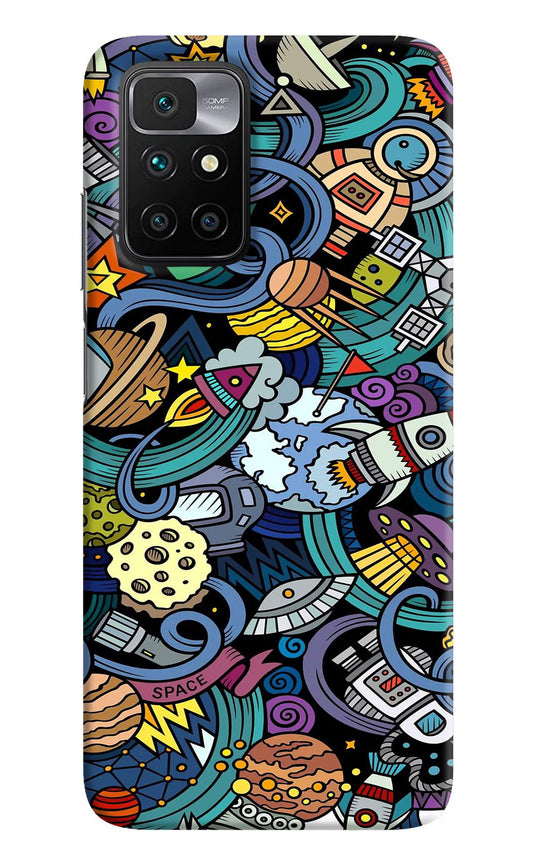 Space Abstract Redmi 10 Prime Hard Case Back Cover by Casekaro