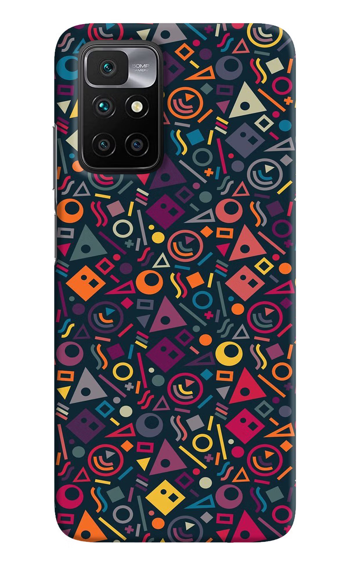 Geometric Abstract Redmi 10 Prime Hard Case Back Cover by Casekaro