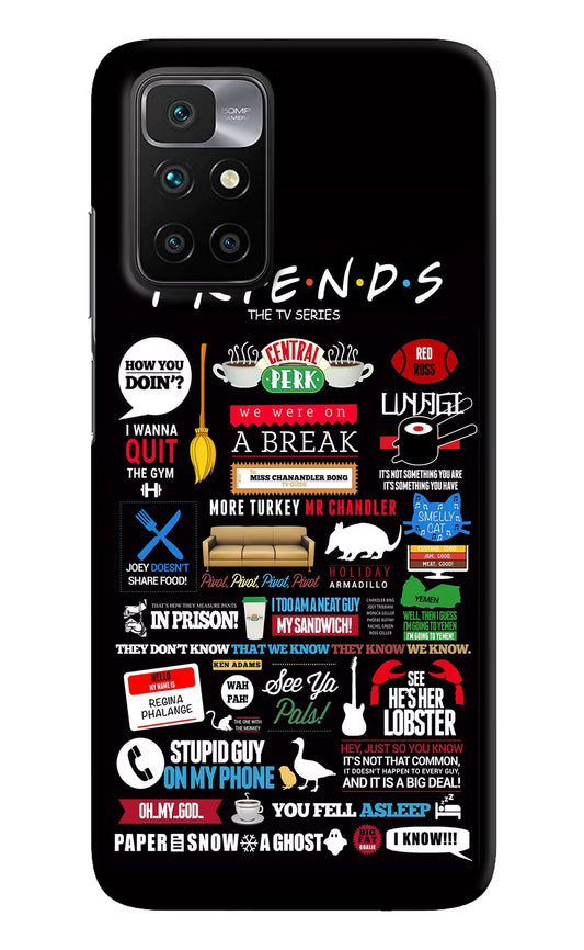 FRIENDS Redmi 10 Prime Hard Case Back Cover by Casekaro