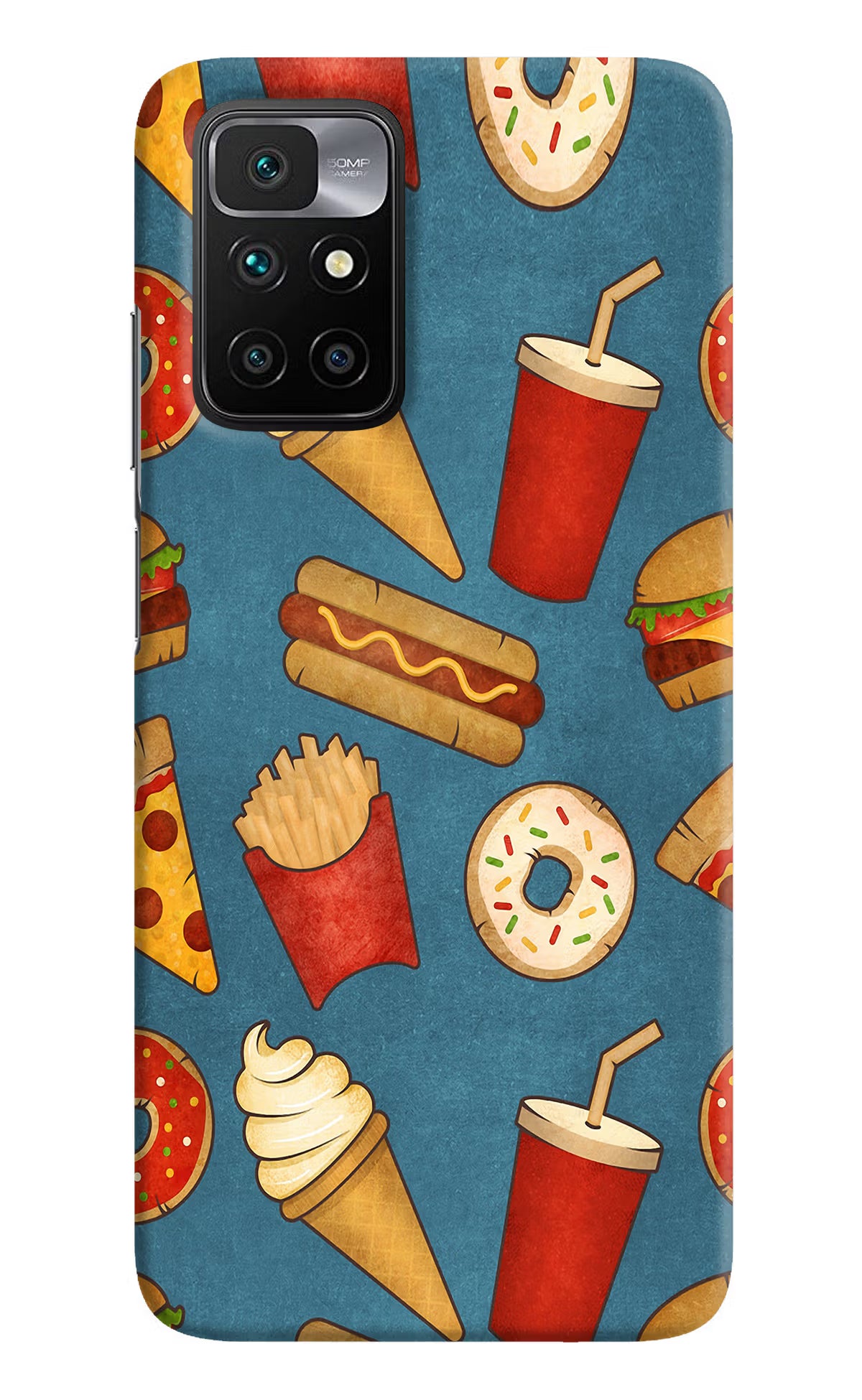 Foodie Redmi 10 Prime Hard Case Back Cover by Casekaro