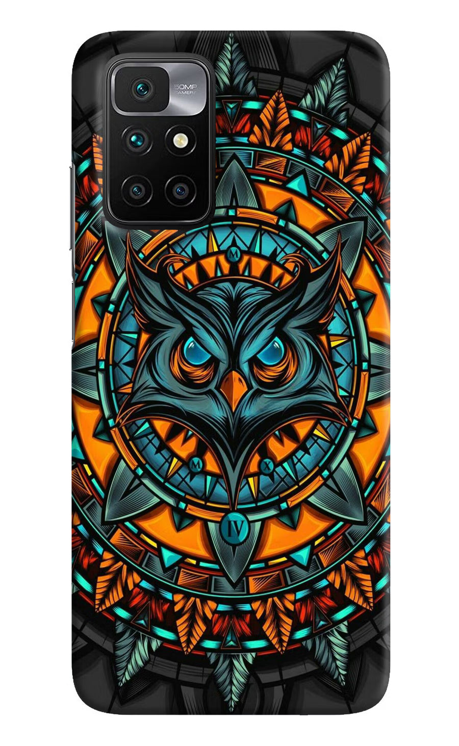 Angry Owl Art Redmi 10 Prime Back Cover, Hard case