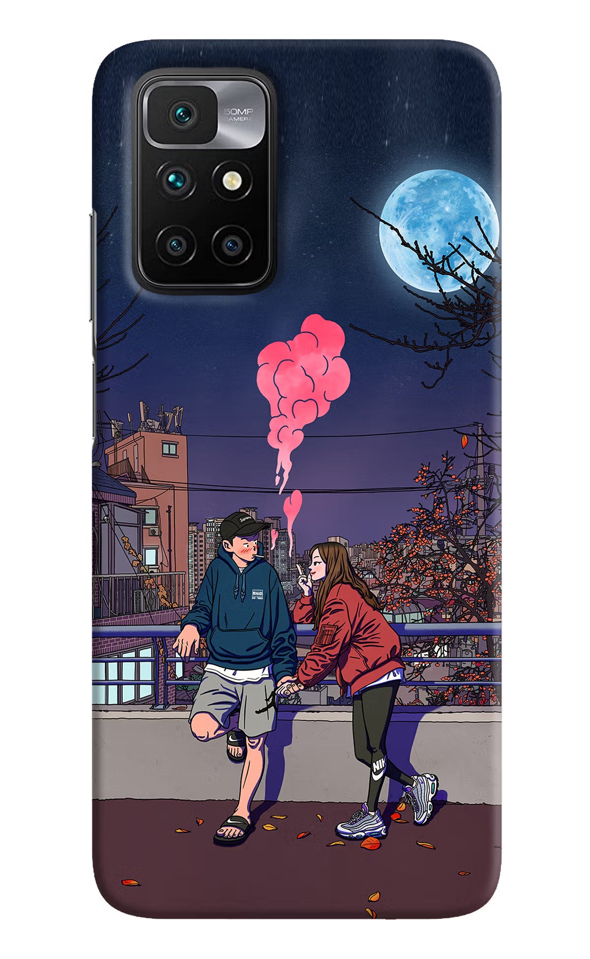 Chilling Couple Redmi 10 Prime Hard Case Back Cover by Casekaro
